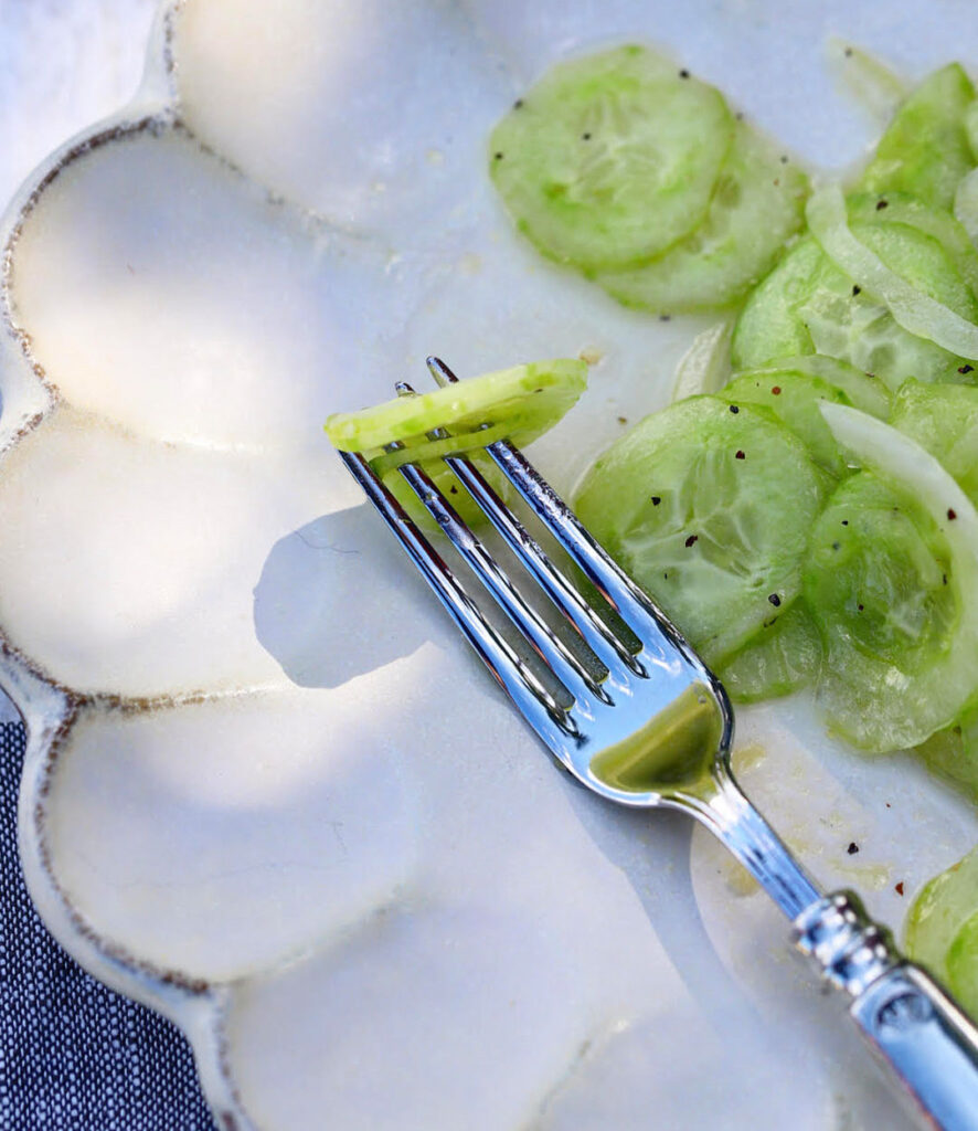 <em>The Easiest</em> CUCUMBER SALAD <em>for Summer</em>